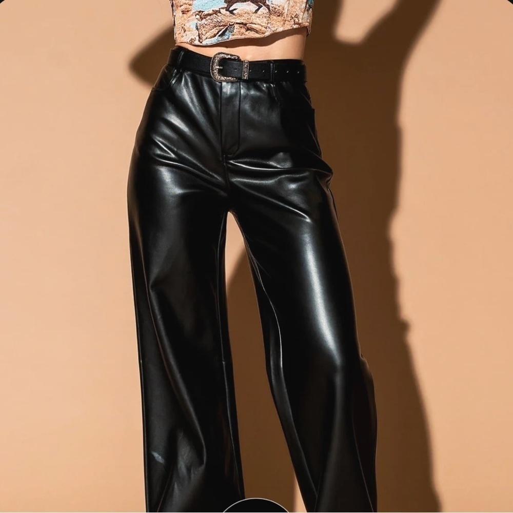 Dressed In Lala Next Level Vegan Wide Leg Pant - NWOT - Picture 6 of 7
